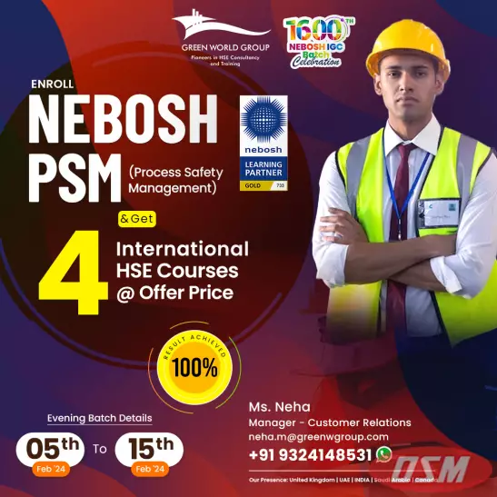 Nebosh PSM Course In Mumbai