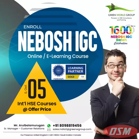 Nebosh IGC E-learning Course In Chennai