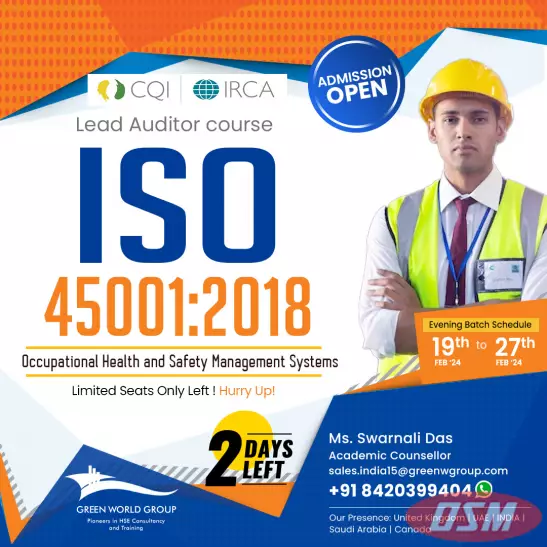 ISO 45001:2018 Lead Auditor Course