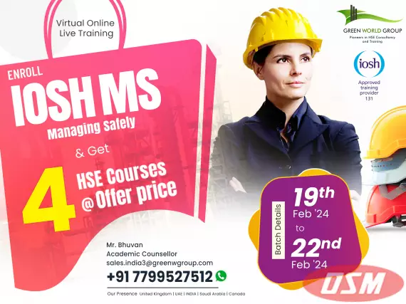 IOSH Managing Safely Course And Get 4 Course Offer