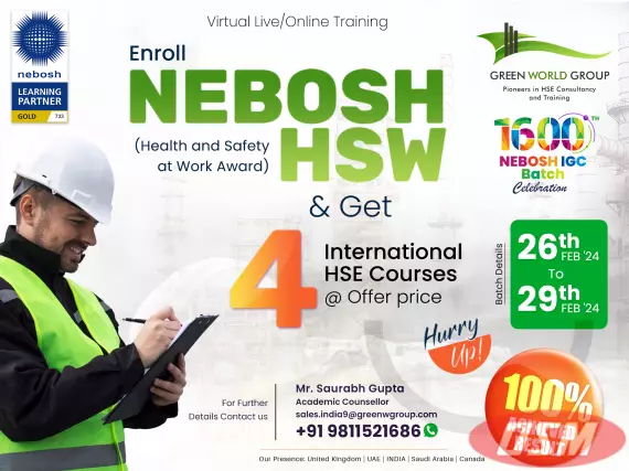 NEBOSH HSW Training In India