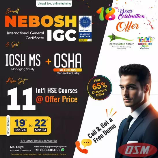 Nebosh IGC Training In Kerala At Best Price