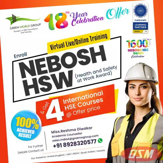 Nebosh Health And Safety At Work In Pune