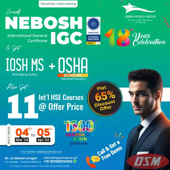 Nebosh IGC Course In Chennai At Best Price!!
