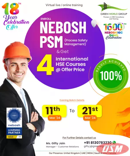 Enhance Your Career Trajectory With The Coveted NEBOSH PSM