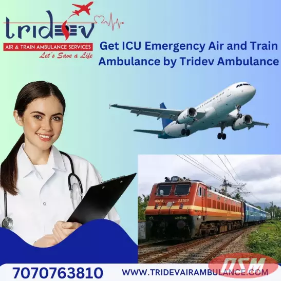 Tridev Air Ambulance In Ranchi - Get Transfer Service For Patient