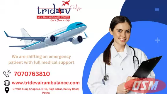 Tridev Air Ambulance In Kolkata - Quick To Reach The Destination