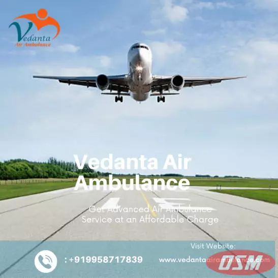 Take Vedanta Air Ambulance In Bangalore With Advanced ICU Facilities