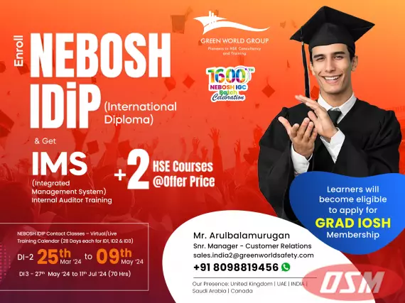 Nebosh International Diploma Course In Chennai