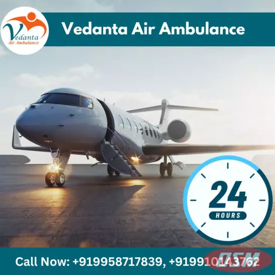 Book Vedanta Air Ambulance In Patna With First-Class Medical Features