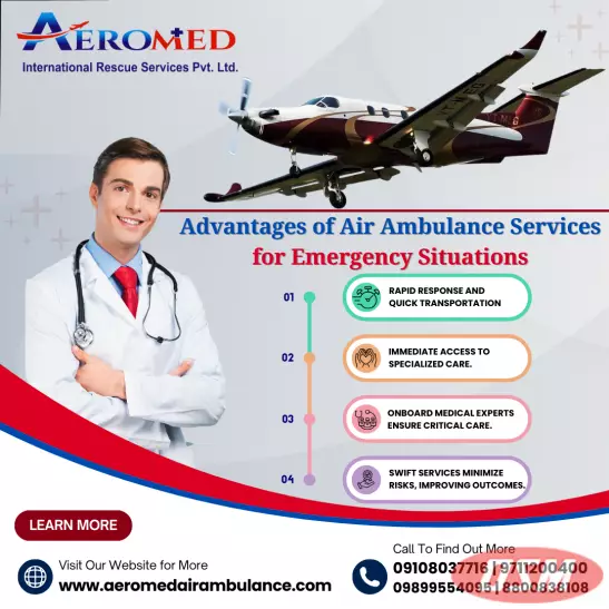 Aeromed Air Ambulance Service In India