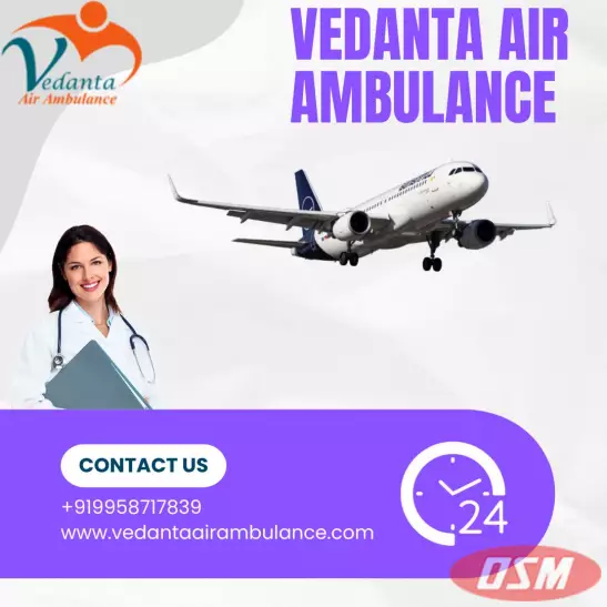 Hire Vedanta Air Ambulance In Raipur With Advanced ICU Features