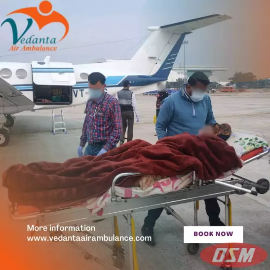 Vedanta Air Ambulance In Patna With Entire Trusted Medical Amenities