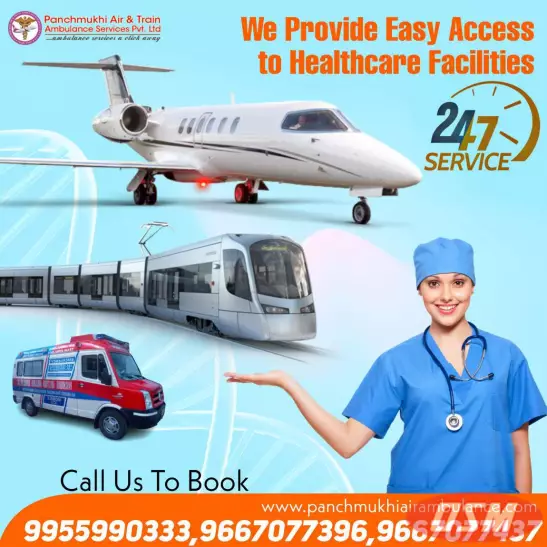 Take Fastest Panchmukhi Air Ambulance Services In Bhopal With ICU