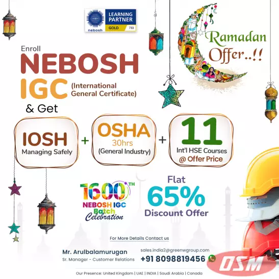 Nebosh IGC Course In Chennai 65% Discount