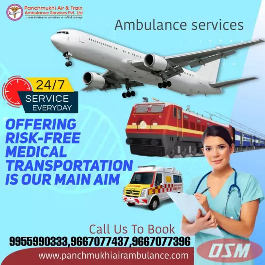 Choose Panchmukhi Air Ambulance Services In Patna With All Medical