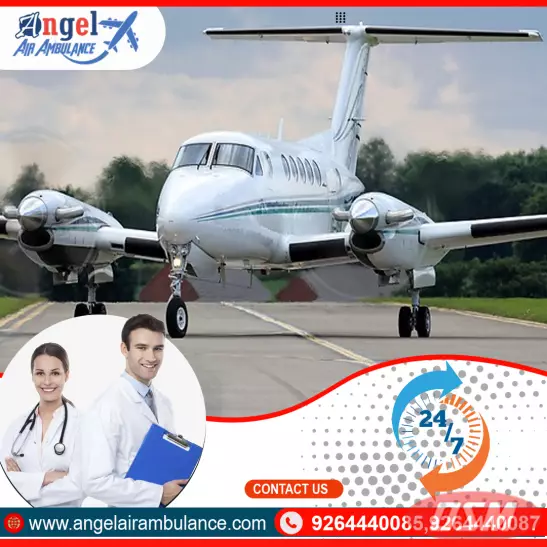 Get Angel Air Ambulance In Bagdogra With Life-Saving ICU Full Setup