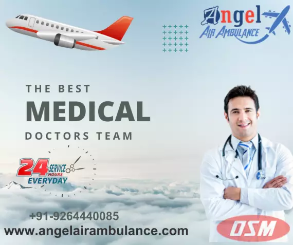 Angel Air Ambulance Service In Bhopal With Superb Medical Setup