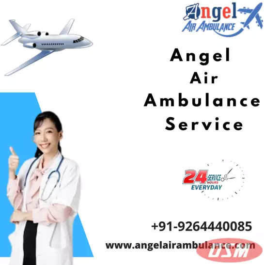 Angel Air Ambulance Service In Jabalpur Amazing ICU Features