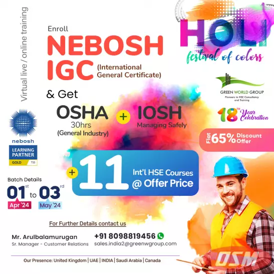 Nebosh IGC In Chennai!