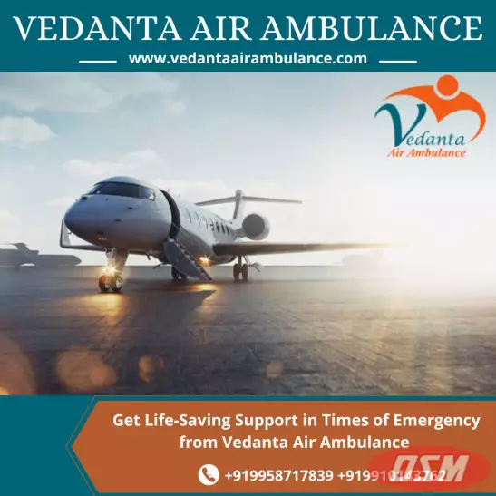 For Safest Patient Transfer Obtain Vedanta Air Ambulance