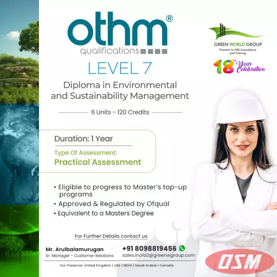 OTHM Level 7 Certification In Chennai