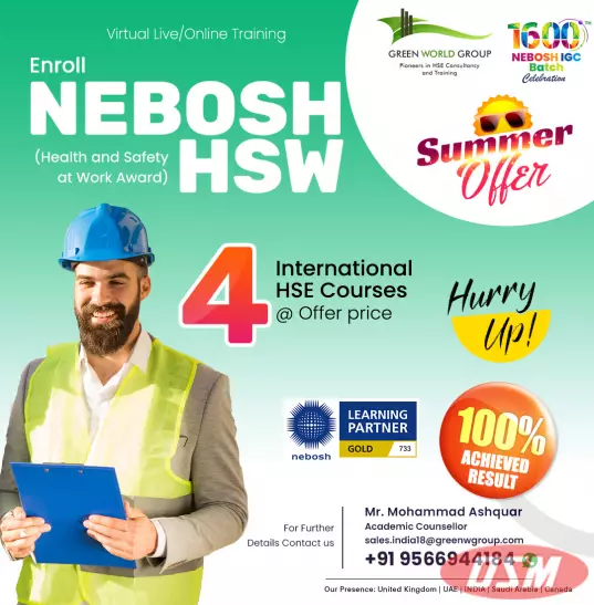 NEBOSH HSW Course Certification In Patna