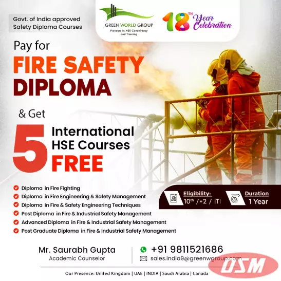 Ignite Your Safety Career With Our Fire Safety Diploma Course!
