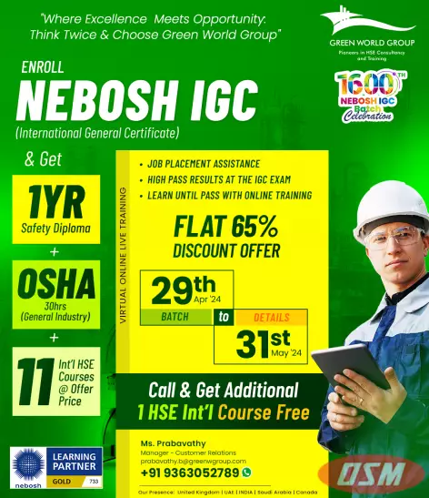 Top-notch NEBOSH IGC Training!