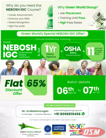 Get Your NEBOSH IGC Certification In Chennai Quickly!