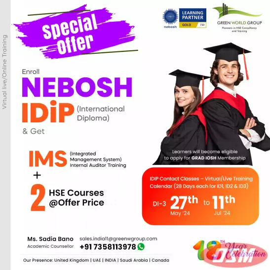 Elevate Your Career With NEBOSH IDip Online Training!