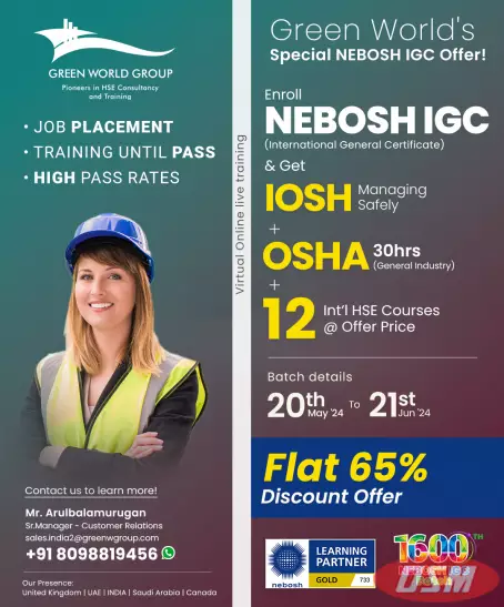 Learn Nebosh IGC In Chennai With Huge Offers