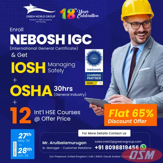 Elevate Your Safety Career With NEBOSH IGC In Chennai