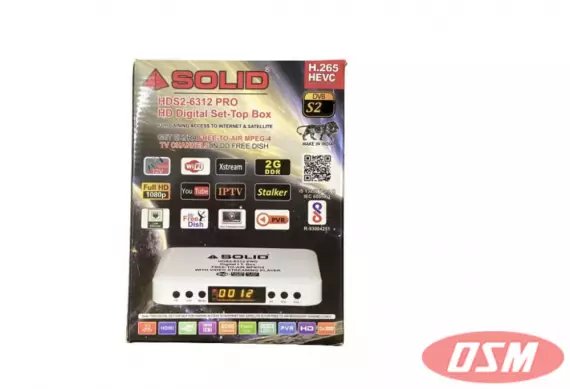 SOLID HDS2-6312PRO H.265 HEVC DVB-S2 FullHD Set-Top Box
