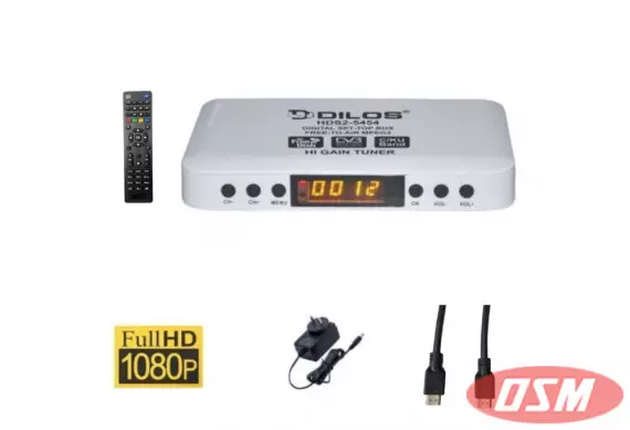 DILOS HDS2-5454 Free-To-Air Full HD DVB-S2 Set-Top Box