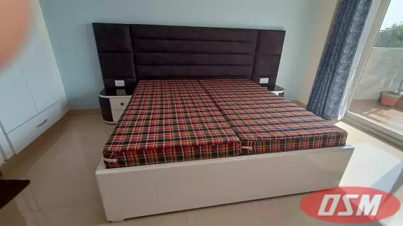 6.25 Feet New King Size Complete Ply Double Bed With Storage Box