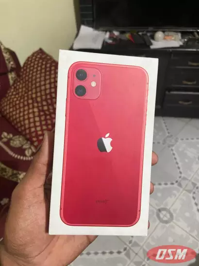 I Phone 11 Red Colour 1 Year Old Condition Good 128 Gb Battery 88%
