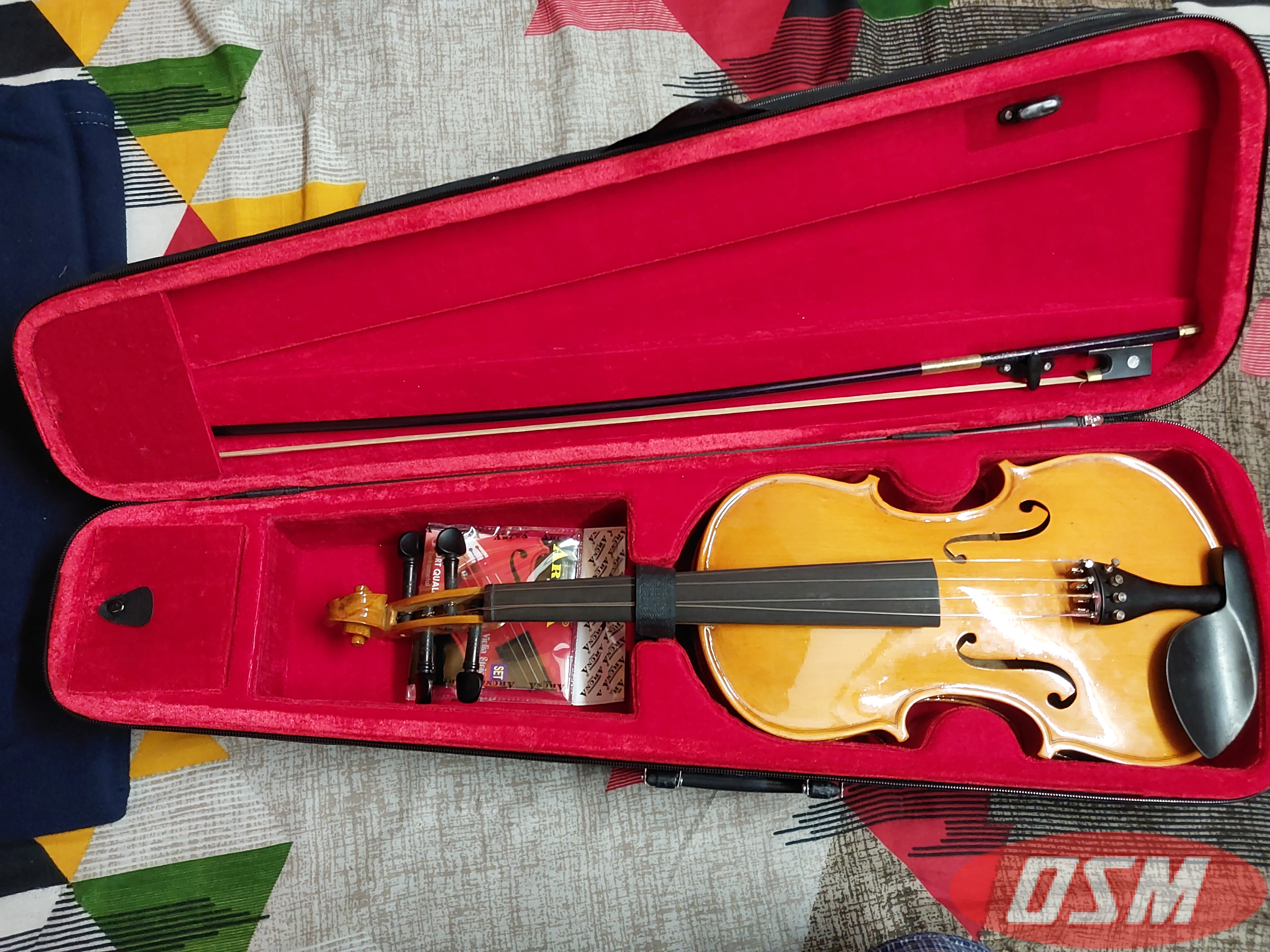 Wooden Violin With All Accessories